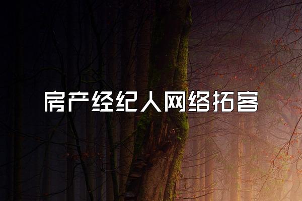 房产经纪人网络拓客