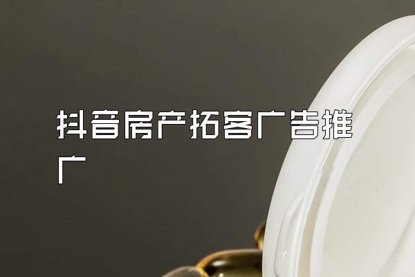 抖音房产拓客广告推广