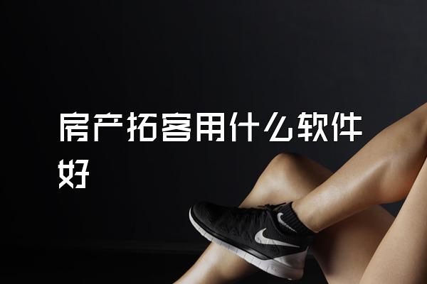 房产拓客用什么软件好