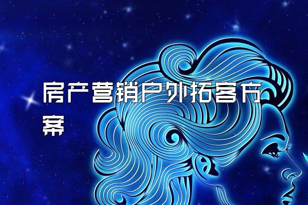 房产营销户外拓客方案