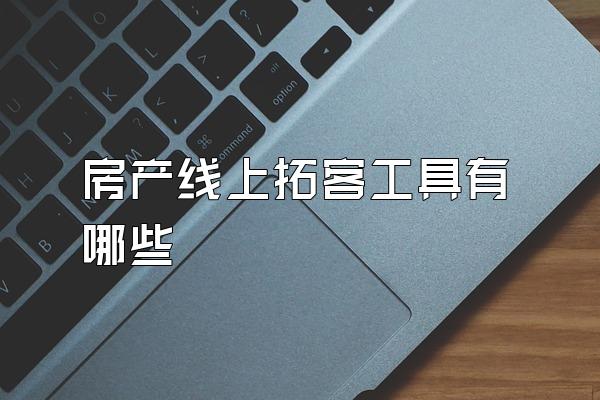 房产线上拓客工具有哪些