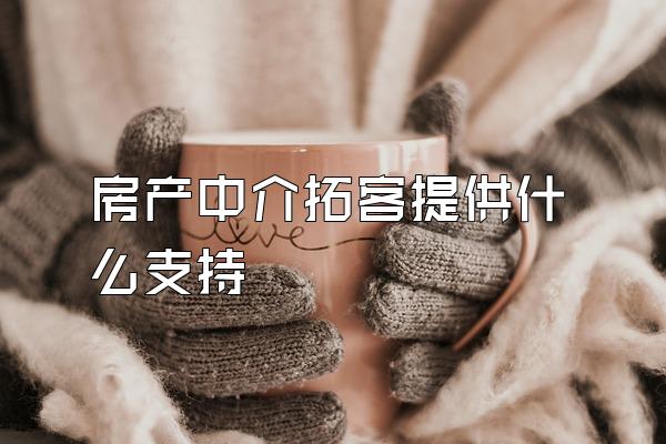 房产中介拓客提供什么支持